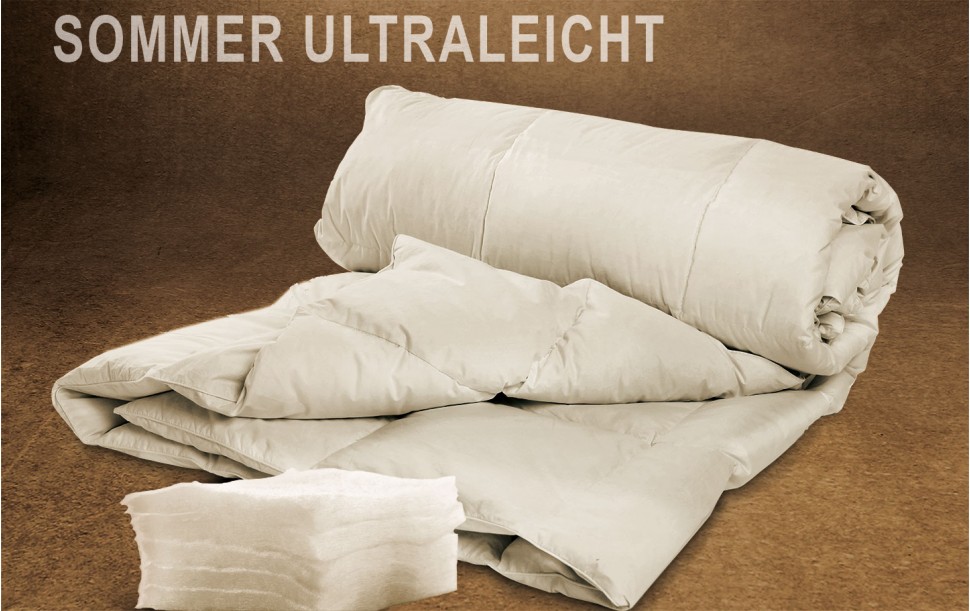 Bettdecke - Leinen Sommer ultraleicht - Baumwolle, kbA